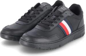 Tommy Hilfiger Low Sneaker TH BASKET CORE LITE für Herren - Gr. 40 - schwarz - Leder und Synthetik