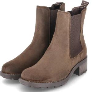 Tamaris Stiefeletten für Damen - Gr. 39 - braun - Rauleder