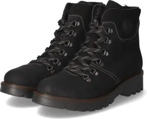 Rieker Schnürstiefeletten für Damen - Gr. 39 - schwarz - Synthetik