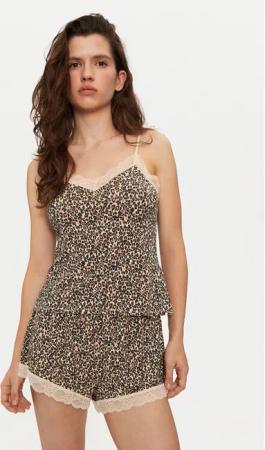 Hunkemöller Pyjama 203187 Braun Regular Fit