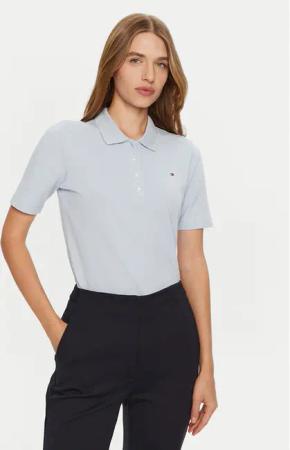 Tommy Hilfiger Poloshirt 1985 WW0WW43224 Himmelblau Regular Fit
