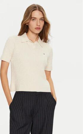 Tommy Hilfiger Pullover WW0WW43957 Écru Regular Fit