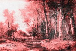 Architects Paper Fototapete "Atelier 47 Forest Painting 1", Wald, Vlies, Wand, Schräge, Decke