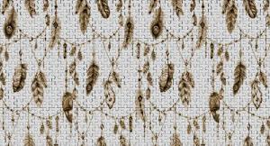 Architects Paper Fototapete "Atelier 47 Feather Puzzle 3", mehrfarbig, Vlies, Wand, Schräge, Decke