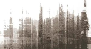 Architects Paper Fototapete "Atelier 47 Skyline Artwork 3", Stadt, Vlies, Wand, Schräge, Decke