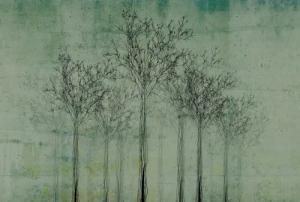 Architects Paper Fototapete "Atelier 47 Trees Artwork 2", Wald, Vlies, Wand, Schräge, Decke