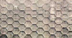 Architects Paper Fototapete "Atelier 47 Honeycomb 2", geometrisch, 3D Fototapete Grafisch 200 g Vlies Premium Tapete Steinoptik