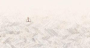 Architects Paper Fototapete "Atelier 47 Waves Artwork 3", geometrisch, Vlies, Wand, Schräge, Decke