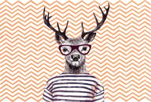 Architects Paper Fototapete "Atelier 47 Modern Deer 3", abstrakt, Vlies, Wand, Schräge, Decke