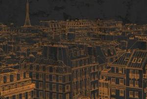 Architects Paper Fototapete "Atelier 47 View of Paris 1", Stadt, Vlies, Wand, Schräge, Decke
