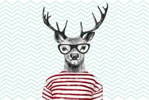 Architects Paper Fototapete "Atelier 47 Modern Deer 3", abstrakt, Vlies, Wand, Schräge, Decke