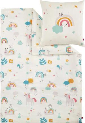 s.Oliver Kinderbettwäsche "Satinbettwäsche s.Oliver Junior", in verschiedenen Designs: Tiere Safari Afrika, Dino, Weltall, Einhorn