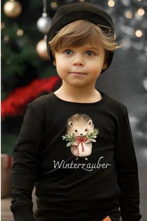 Lounis Langarmshirt Winterzauber - Kindermode - Babys und Kleinkinder - Kindershirt 100% Bio-Baumwolle