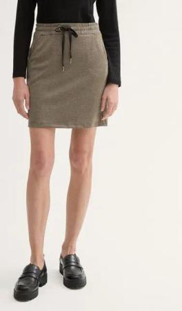 TOM TAILOR Sommerrock Jacquard Rock mit Kordelzug