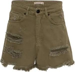 RedBridge Jeansshorts Red Bridge Damen Shorts Kurze Hose Hot-Pants Frayed Destroyed Effekte, Löcher