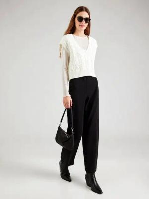 Vero Moda Stoffhose (1-tlg) Drapiert/gerafft