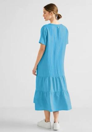 STREET ONE Shirtkleid Leinenkleid mit Volants