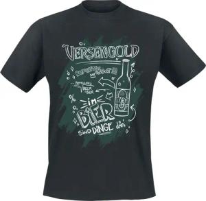 Versengold T-Shirt - Im Bier sind Dinge drin - S bis XXL - für Männer - Größe XL - schwarz  - Lizenziertes Merchandise!