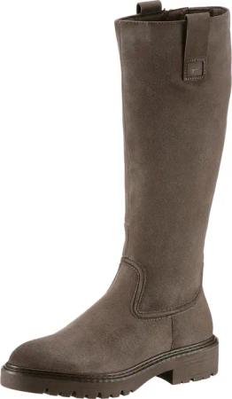 Tamaris Stiefel, Blockabsatz, Langschaft-Stiefel im Antik-Look