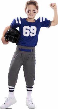 Metamorph Kostüm Footballspieler, Zweiteiliges Football-Outfit für den NFL-Nachwuchs