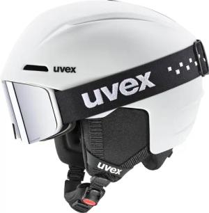 uvex Viti Kinder Skihelm Set (54-58 cm, 14 white matt)