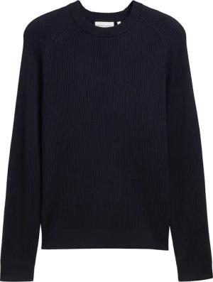 TOM TAILOR Herren Comfort Wool - Pullover mit Struktur, blau, Meliert, Gr. XXL
