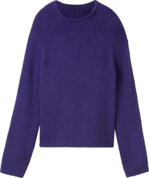 TOM TAILOR Damen Raglan Strickpullover, lila, Uni, Gr. XXXL