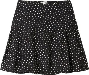 TOM TAILOR Mädchen Mini Rock aus livaeco™ BY BIRLA CELLULOSE (Viskose), schwarz, Gemustert, Gr. 128