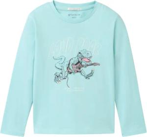 TOM TAILOR Jungen Glow in the Dark Langarmshirt, blau, Uni, Gr. 92/98