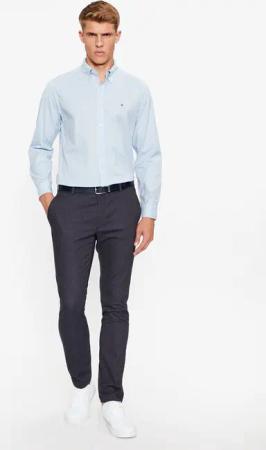 Tommy Hilfiger Hemd Core Flex MW0MW25035 Himmelblau Regular Fit