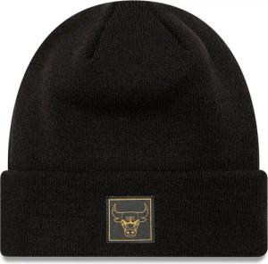 New Era Mütze Chicago Bulls Metallic Badge Cuff Knit 60424828 Schwarz