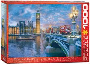 Puzzle 1000 Teile Puzzle - Puzzle - Weihnachtsabend in London, Puzzleteile