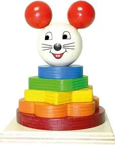 HESS Stapelturm Maus Lernspielzeug