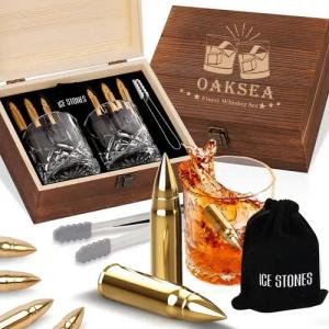 LuxusKollektion Cocktail-Set XL Whiskey Set mit Whiskeygläser und 6 Whiskysteine whisky geschenkset