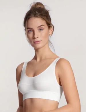 CALIDA Elastic Bustier mit Softbundfür Damen, XS, Weiß, Der Bestseller, dem Frauen vertrauen – über 1Mio-mal verkauft!