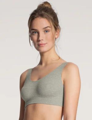 CALIDA Elastic Bustier mit Softbundfür Damen, L, Grau, Der Bestseller, dem Frauen vertrauen – über 1Mio-mal verkauft!