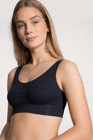 CALIDA Elastic Bustier mit Softbundfür Damen, S, Blau, Der Bestseller, dem Frauen vertrauen – über 1Mio-mal verkauft!