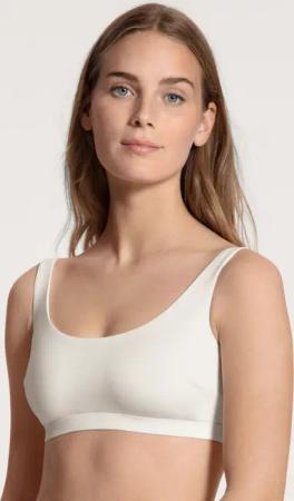 CALIDA Natural Skin Bustierfür Damen, XS, Weiß, Formbewusst und federleicht – unsichtbar unter jeder Kleidung