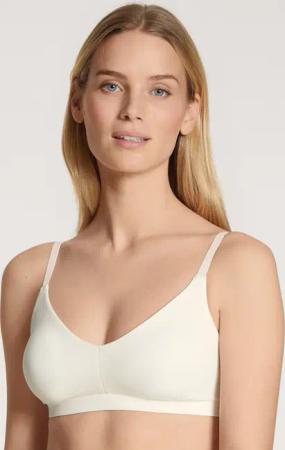 CALIDA Natural Skin Bustierfür Damen, XXS, Weiß, Formbewusst und federleicht – unsichtbar unter jeder Kleidung