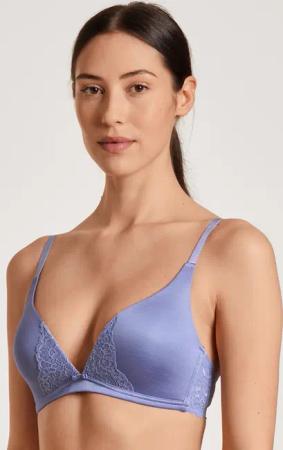 CALIDA Sensual Secrets Triangel-BH ohne Bügelfür Damen, 70C, Violett, Feinste Baumwolle auf der Haut!