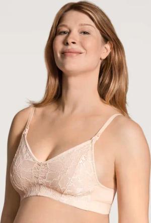 CALIDA 100% Nature Mum Still-BH ohne Bügel, Cradle to Cradle Certified®für Damen, 70C, Rosa, Kreislauffähig und Nachhaltig
