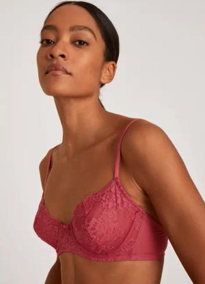 CALIDA Modal Sense Bügel-BHfür Damen, 85A, Rot, Edler Bügel-BH in Herbstnuance