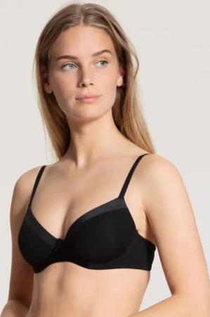 CALIDA Cate T-Shirt-BHfür Damen, 80D, Schwarz, Eleganz für jeden Tag