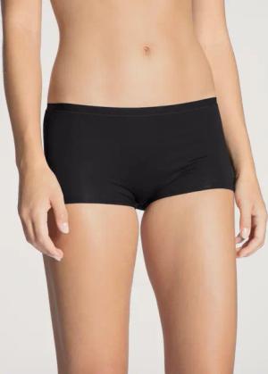 CALIDA Natural Comfort Panty, regular cutfür Damen, S, Schwarz, Beste Baumwolle, kompromissloser Komfort für jeden Tag