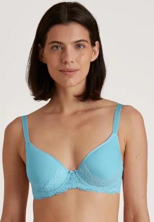 CALIDA Sensual Secrets Spacer-BH mit Bügelfür Damen, 75E, Türkis, Eleganter Basic-BH mit Bügeln