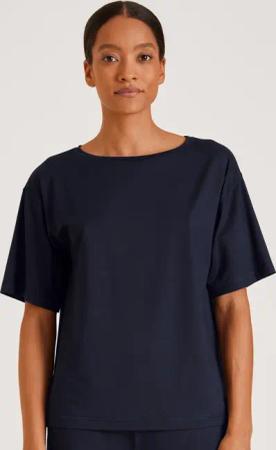 CALIDA DSW Balancing Kurzarm-Shirtfür Damen, XS, Blau, Nie wieder zu heiß oder zu kalt