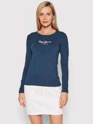 Pepe Jeans Bluse New Virginia PL505203 Dunkelblau Slim Fit