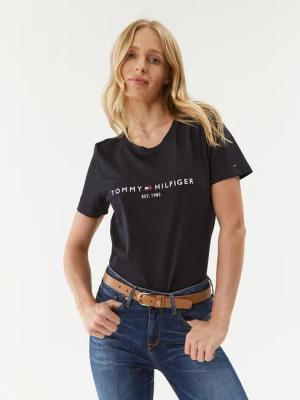 Tommy Hilfiger T-Shirt Heritage C-Nk WW0WW31999 Dunkelblau Regular Fit