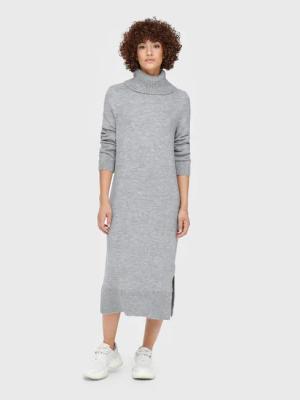 ONLY Strickkleid Brandie 15214595 Grau Relaxed Fit