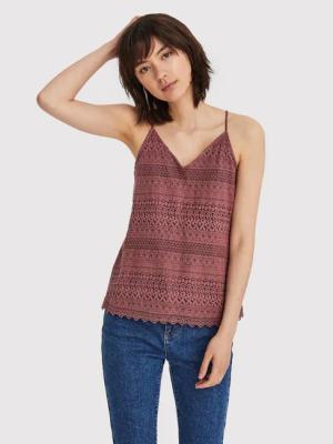 Vero Moda Top Honey 10190150 Dunkelrot Regular Fit